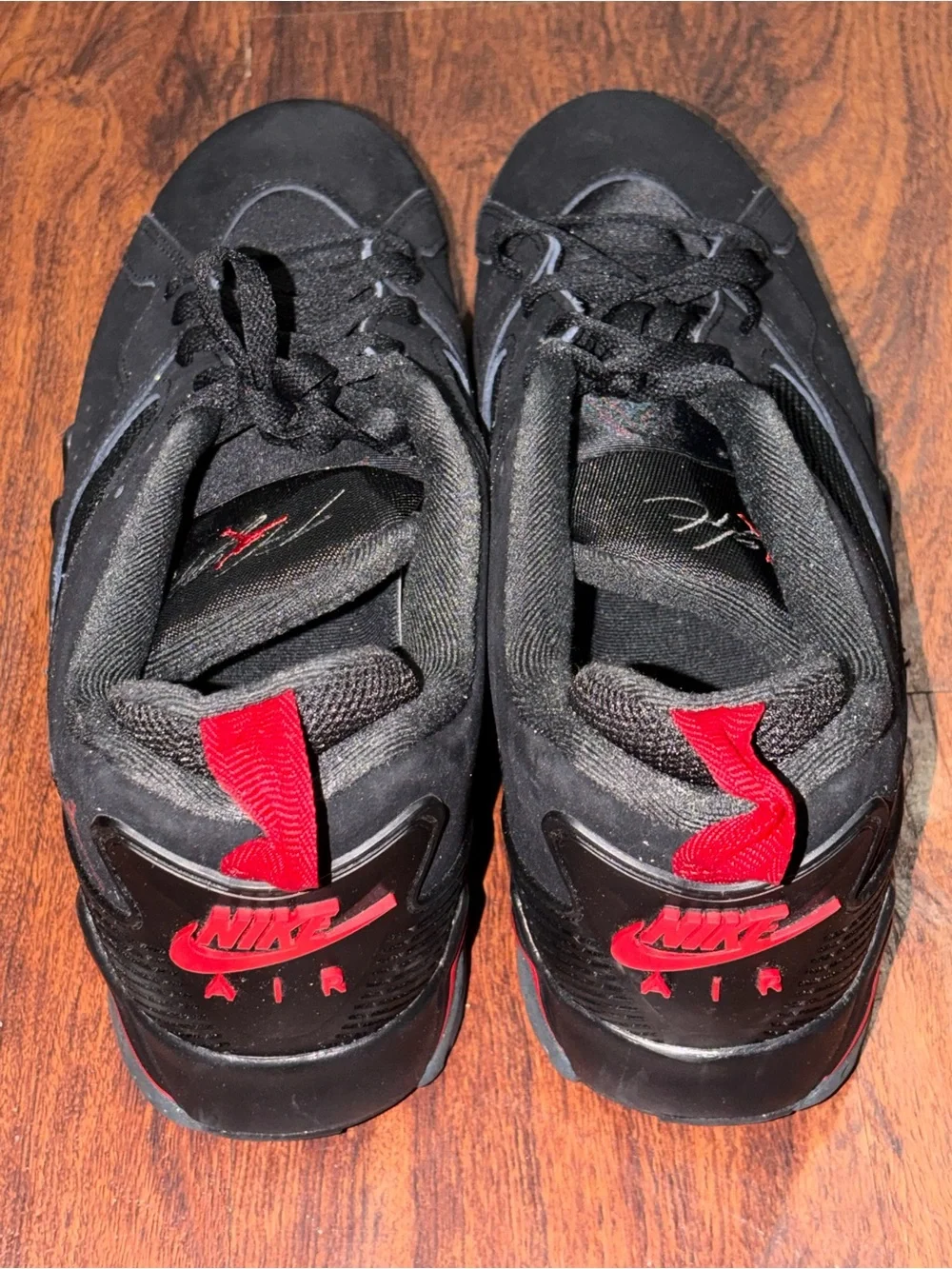 Jordan size 13 Black and Red Retro Basketball Shoes